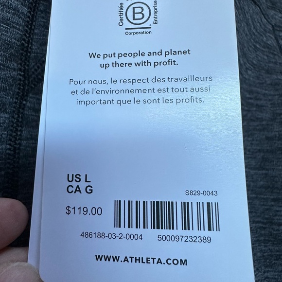 NWT Athleta Altitude Pants - Polartec Power Stretch - Picture 6 of 13